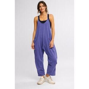 Free People Movement Hot Shot Jumpsuit in Washed Purple (M) Cult Favorite